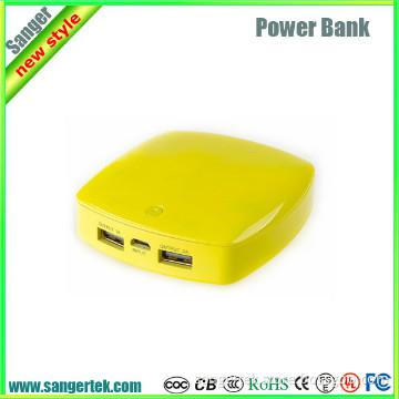 2013 new USB power bank!dual USB power bank for smartphones